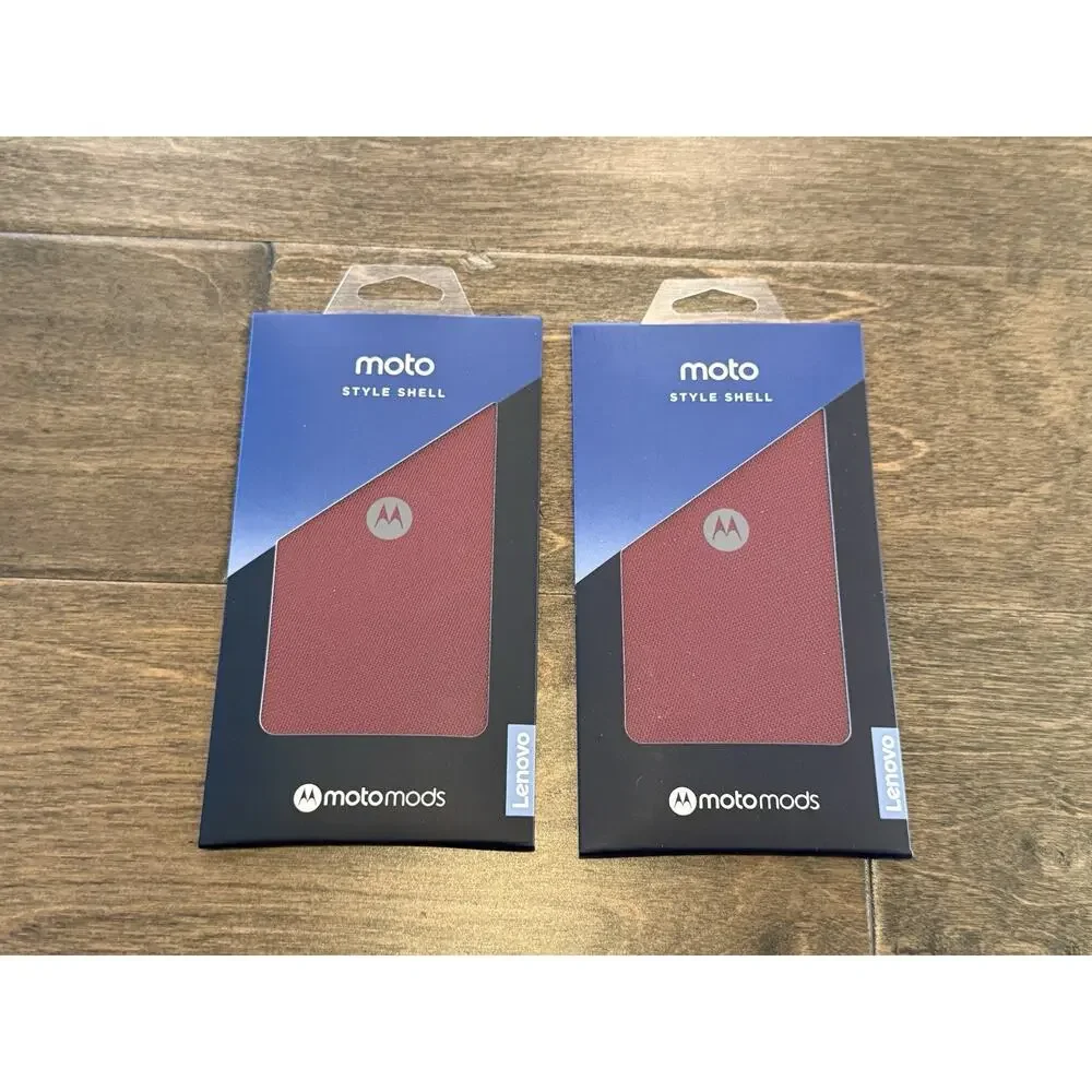 Lot Of 2 Genuine Motorola Moto Mods Style Shell for Moto Z Phones Red NEW